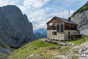 Die Fritz-Pflaum-Hütte im Großen Griesner Kar