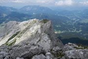 Der Gipfelaufbau des Steinbergs gesehen von der Schärtenspitze