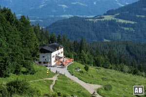 Stützpunkt auf dem Weg zur Vorderen Goinger Halt: die Gaudeamushütte