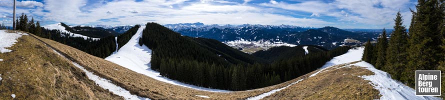 Panorama vom Gipfel des Vorderen Hörnle