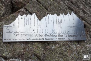 Der Kaitersberg ist auch Auftakt für eine Hochtour über 12 Tausender-Gipfel zum Großen Arber.