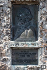 Die Innschrift am Waldschmidt-Denkmal.