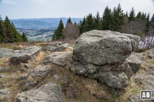 Aussicht vom Pröller-Gipfel auf den Großen Arber